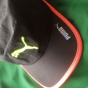 PUMA Low profile soft adjustable BIG CAT baseball cap EUC